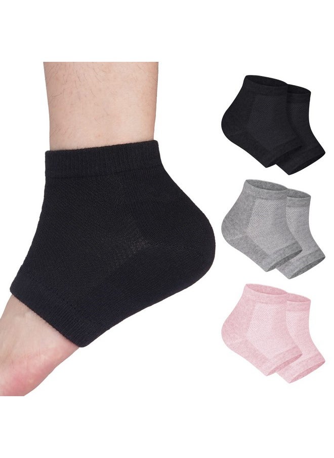 Moisturizing Heel Socks - Tifanso Heel Socks For Dry Cracked Feet, Gel Heel Repair Socks For Cracked Heels, Moisture Socks For Women Dry Feet, Moisturizing Spa Socks For Overnight (Regular)