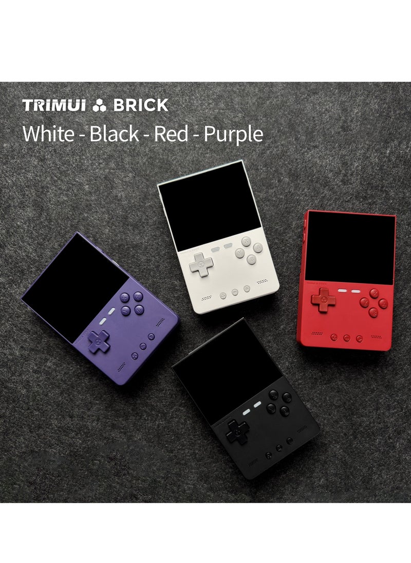 Trimui Brick Handheld Game Linux Console T3040 Portable Open-Source Allwinner A133P PowerVR GE8300 3.2 inches IPS Full-fit Screen Built-in Mono Microphone 3000mAh