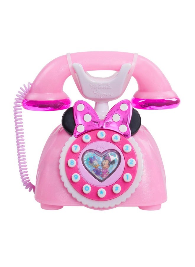 Nior Minnie Mouse Ring Me Rotary Phone With Lights And Sounds, Pink, Kids Toys For Ages 3 Up By Just Play