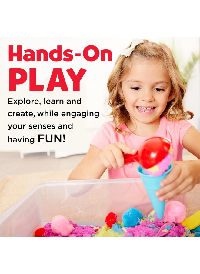 Creativity for Kids Sensory Bin: Ice Cream Shop Playset - Pretend Play, Early Learning Fine Motor Skills Toys for Girls and Boys, Toddler Sensory Toys
