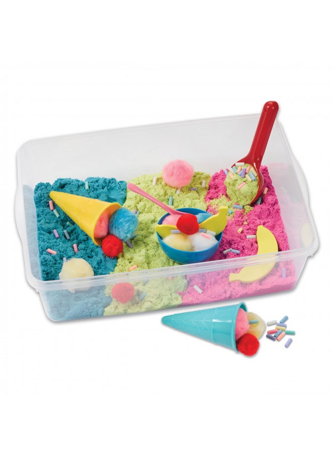 Creativity for Kids Sensory Bin: Ice Cream Shop Playset - Pretend Play, Early Learning Fine Motor Skills Toys for Girls and Boys, Toddler Sensory Toys