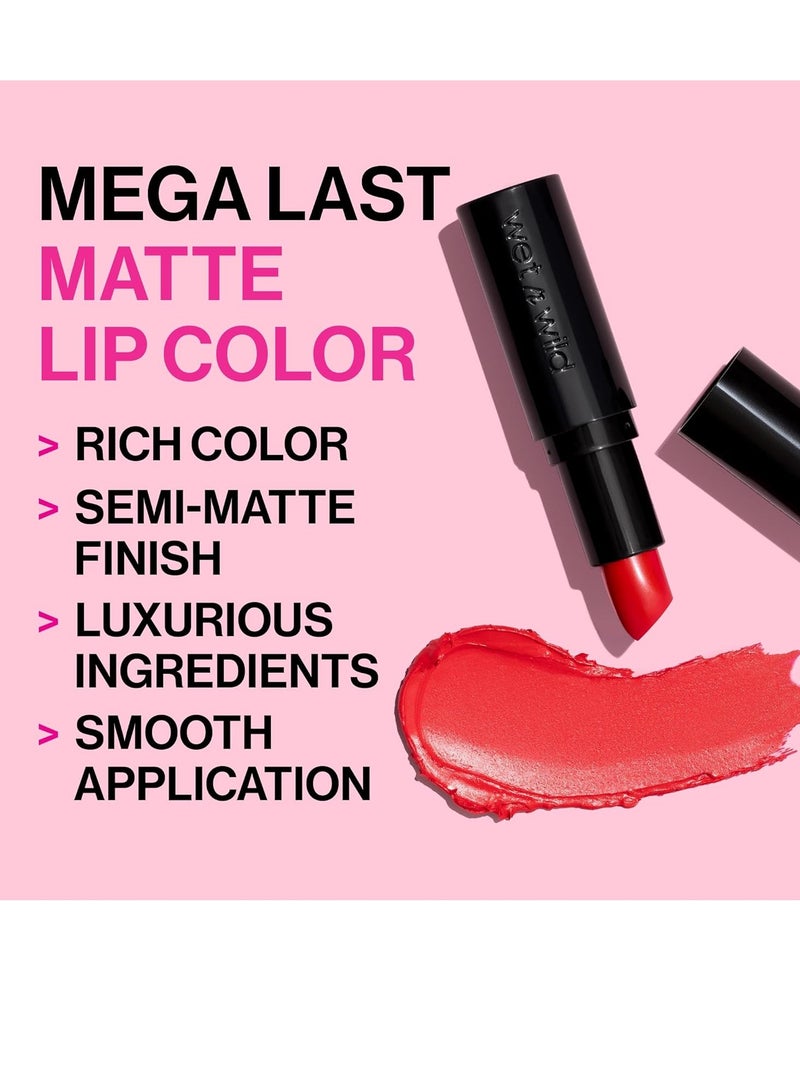 Mega Last Matte Lip Color, Semi Matte Hyaluronic Acid Infused, Long Lasting Full Coverage for a Nourishing Pout, Cruelty-Free & Vegan - Bare it All