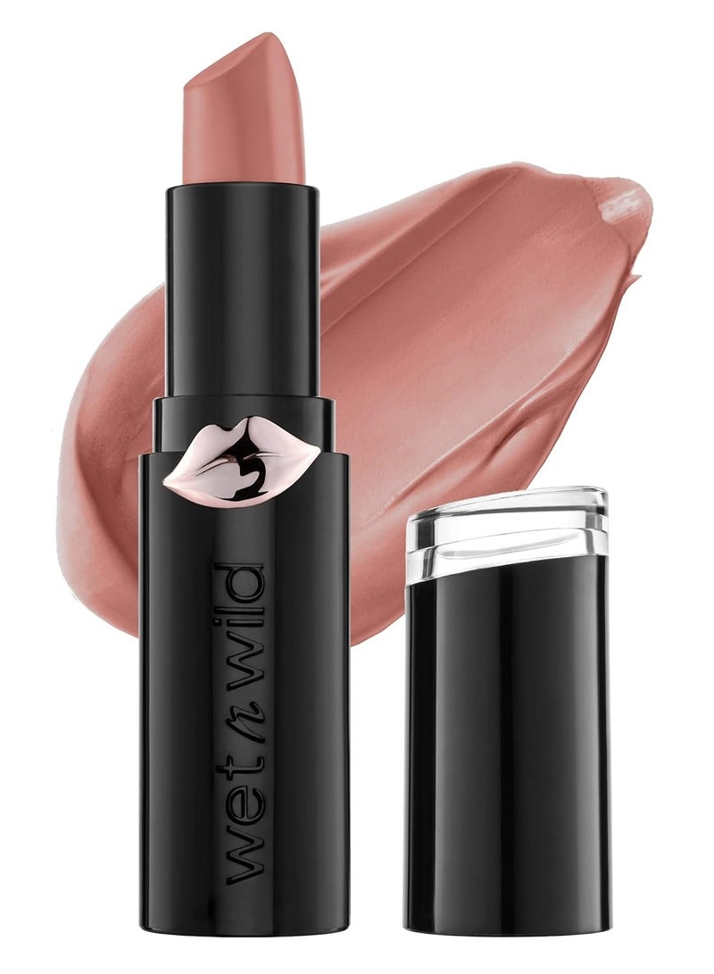 Mega Last Matte Lip Color, Semi Matte Hyaluronic Acid Infused, Long Lasting Full Coverage for a Nourishing Pout, Cruelty-Free & Vegan - Bare it All