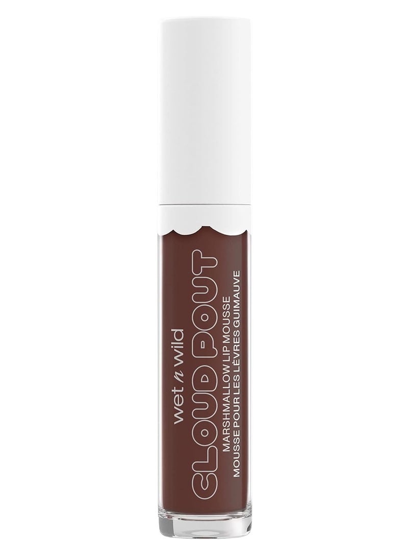 Lip Cream Cloud Pout With Marshmallow,  Argan Oil | Vitamin E | Marshmallow Flavored Dark Brown Love You Smore