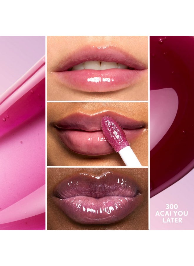 Clean Fresh Yummy Gloss - Lip Gloss, Sheer, Natural Scents, Vegan Formula - Acai You Later