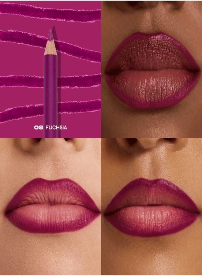 Milani Color Statement Lipliner in Fuchsia 08 - Long-Lasting, Smooth-Glide Precision for Vibrant Lips
