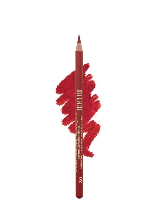 Milani Color Statement Lipliner in True Red 02 - Long-Lasting, Smooth-Glide Precision for Vibrant Lips