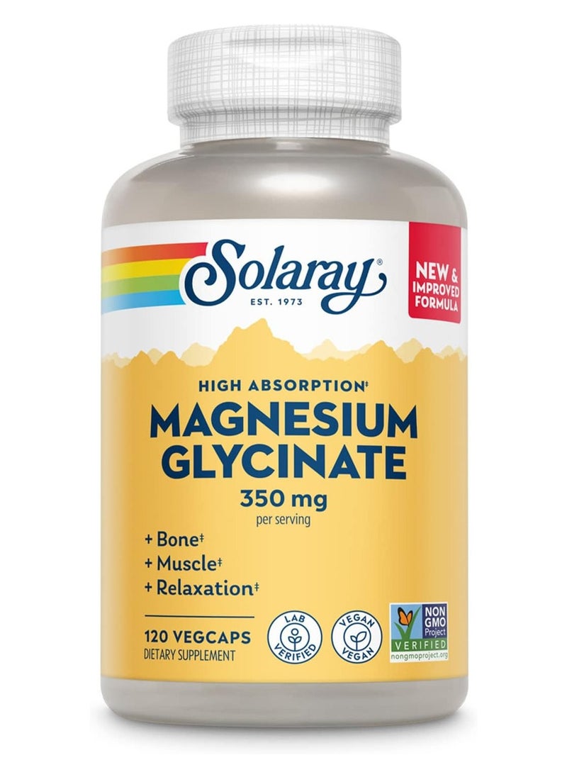 Magnesium Glycinate New And Improved Fully Chelated Bisglycinate With Bioperine 30 Servings 120 Vegcaps