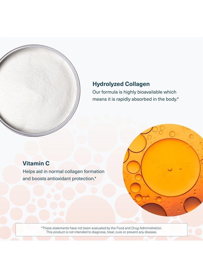 Collagen Powder - Premium Collagen Supplement with Vitamin C & Biotin - Supports Healthy Hair, Nails, Skin & Joints* - Dairy, Soy & Gluten Free - Vanilla, .27 oz (21 Pack)