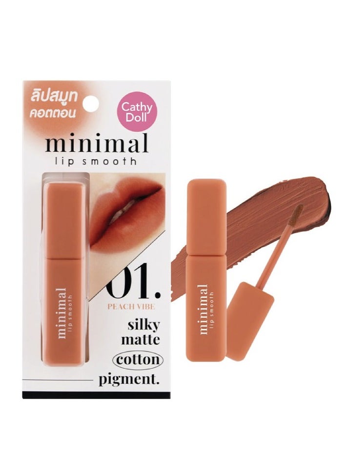 Cathy Doll Minimal lip smooth Tint 01 Peach Vibe