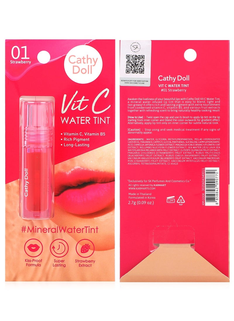 Cathy Doll Vit c Water Tint 01 Strawberry