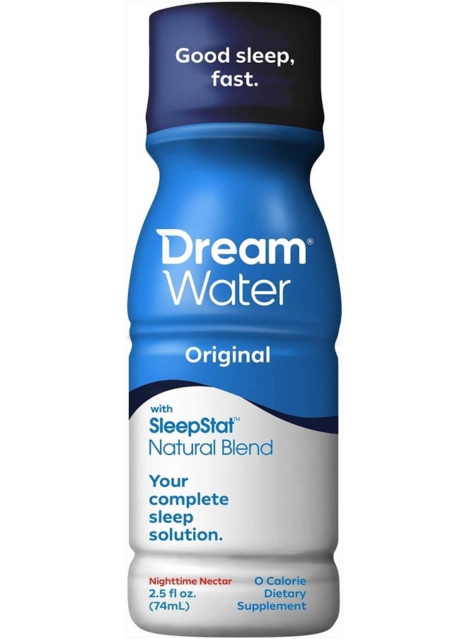 Sleep Aid Supplement Drink; Melatonin 5mg, GABA, 5-HTP; Zero Sugar, Natural Flavors, No Added Colors, 2.5 oz Liquid Sleep Shots, Nighttime Nectar, 12-Count