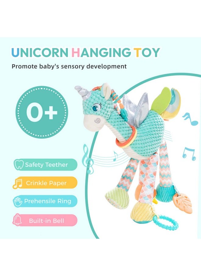 6 Pcs Newborn Montessori Hanging Toys For Stroller Crib And Car Seat, Baby Socks And Wrists Sensory Rattles Toys For Infant, Baby Toys 0-6-12 Months, Baby Boy And Girl Gifts