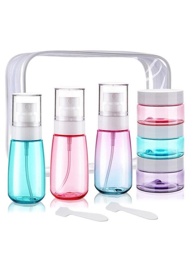 Travel Kit Travel Bottles For Toiletries 6 Pack Tsa Approved Leak Proof Travel Size Toiletries Refillable Travel Containers For Cream Lotion Rose Water Travel Essential Toiletries