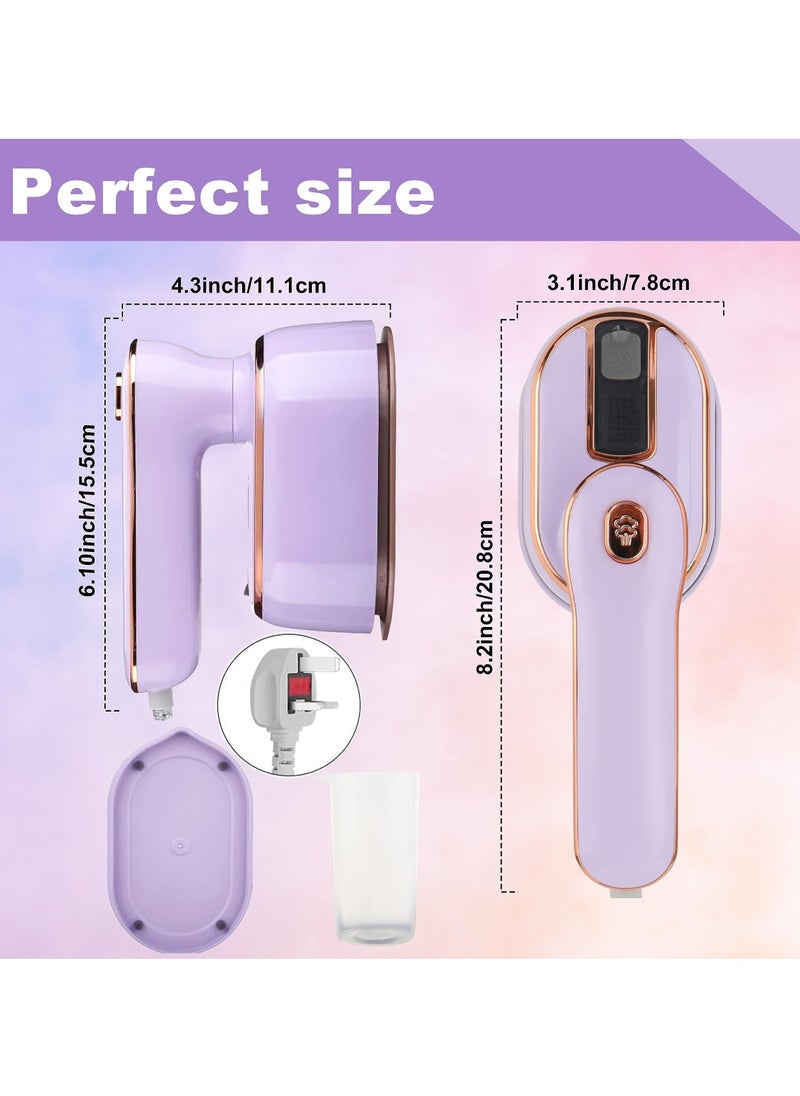 Portable Mini Garment Steamer with Dual Functionality – Handheld Wrinkle Remover for Home and Travel