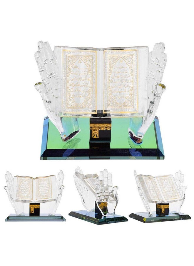 Muslim Crystal Collectible Figurines For Home Desktop Decor Islamic Building Handicrafts Souvenirs Car Decor