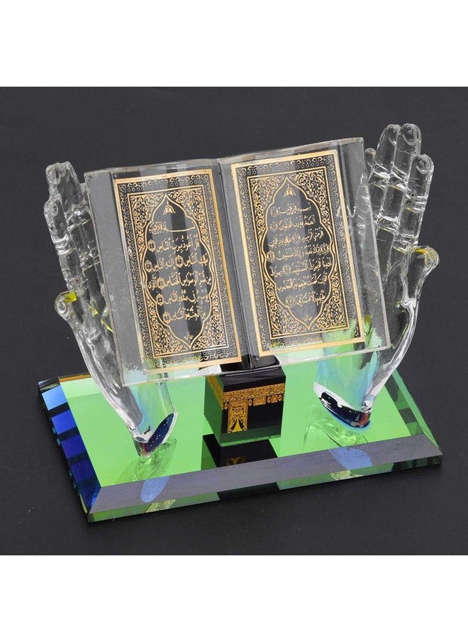 Muslim Crystal Collectible Figurines For Home Desktop Decor Islamic Building Handicrafts Souvenirs Car Decor