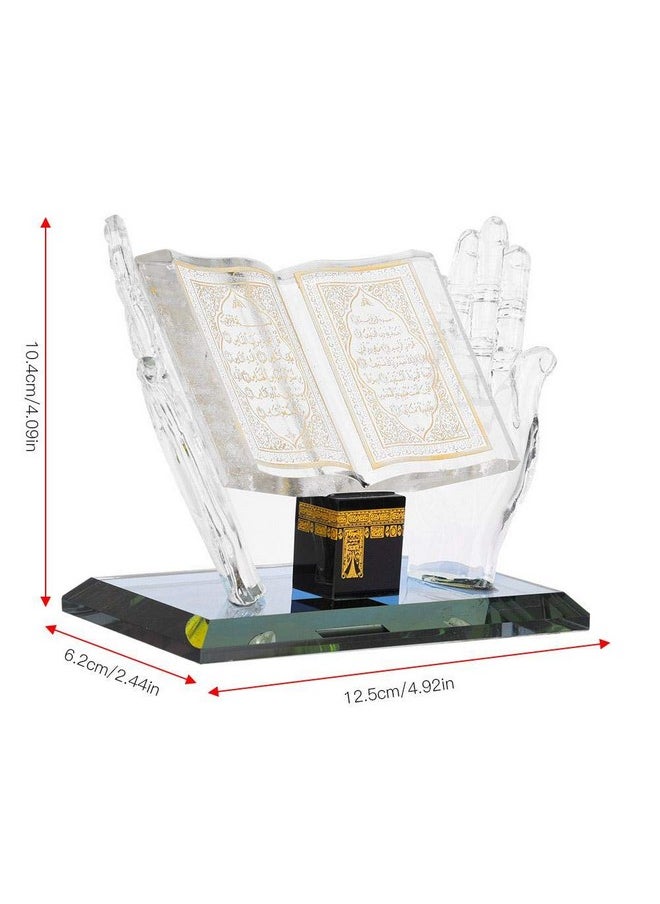 Muslim Crystal Collectible Figurines For Home Desktop Decor Islamic Building Handicrafts Souvenirs Car Decor