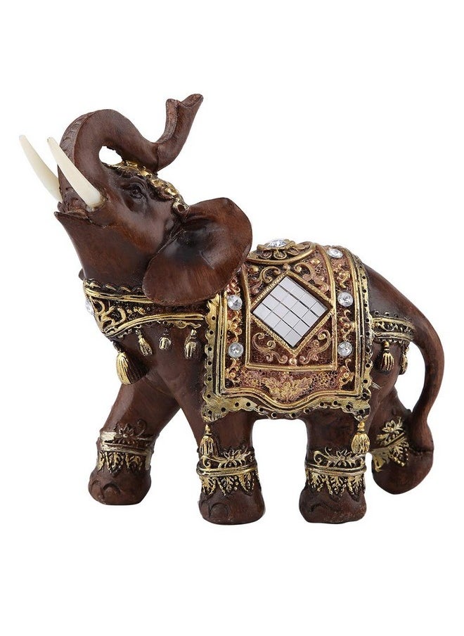 Good Luck Elephant Statue Feng Shui Elephant Decor Resin Elephant Figurines For Wealth Lucky Figurine Home Decor Gift(S)