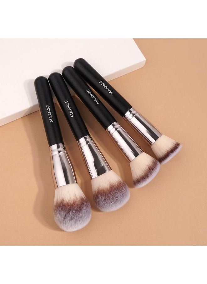 Makeup Brush Set 4 Pcs Premium Foundation Brush Contour Concealer Power Makeup Brushes, Big Cosmetic Brushes