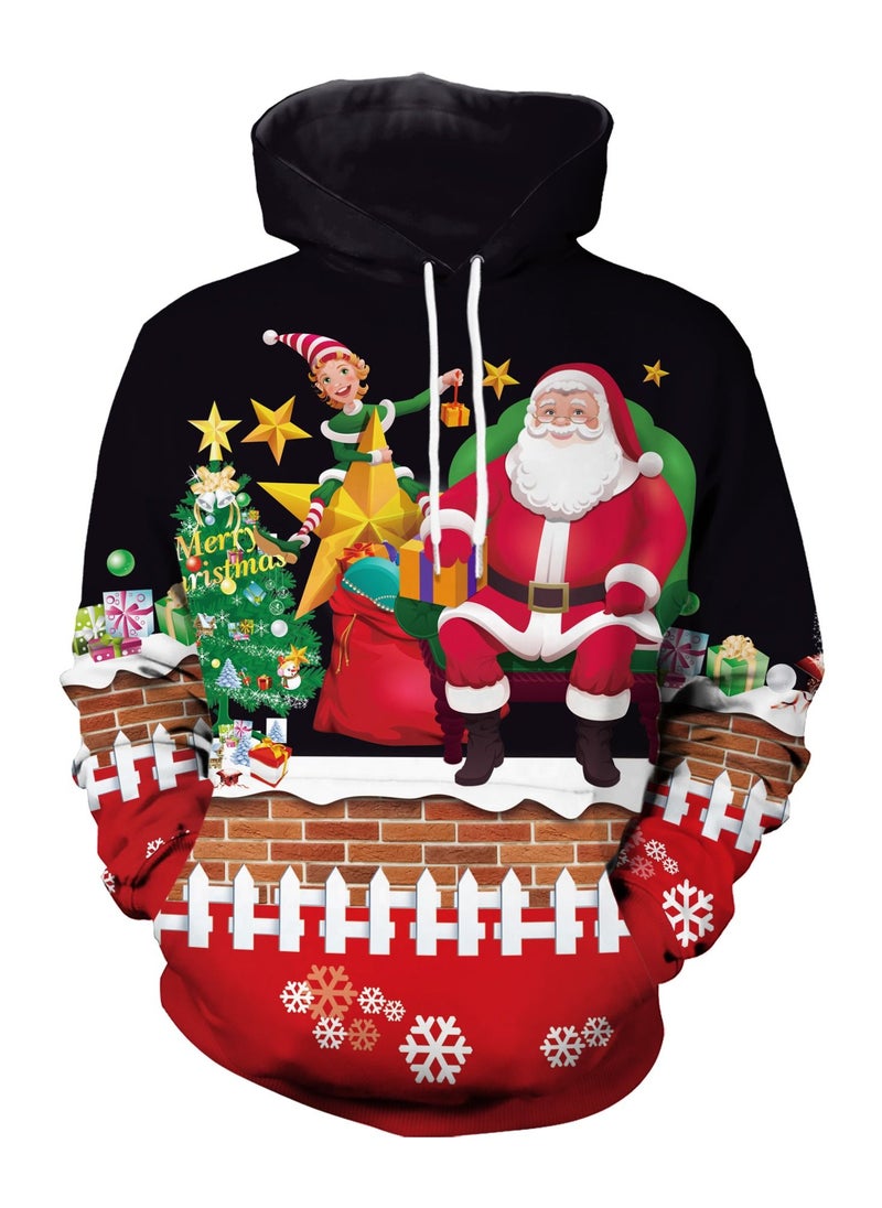 1PCS Christmas Printed Hoodie  Hoodies