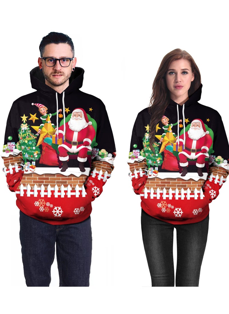 1PCS Christmas Printed Hoodie  Hoodies