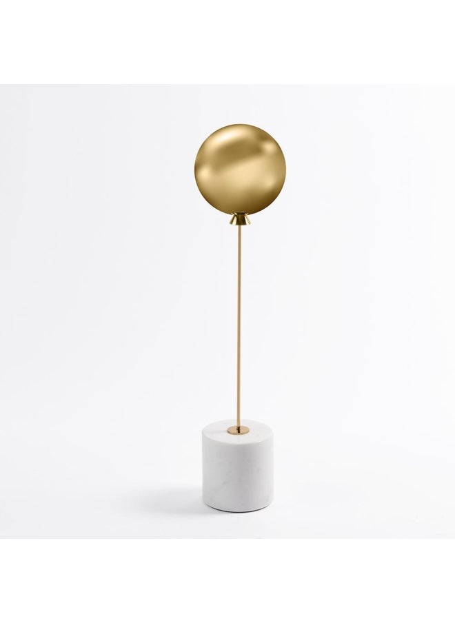 Savvy Accent, White & Shiny Gold - 10X45 Cm