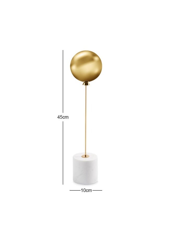 Savvy Accent, White & Shiny Gold - 10X45 Cm