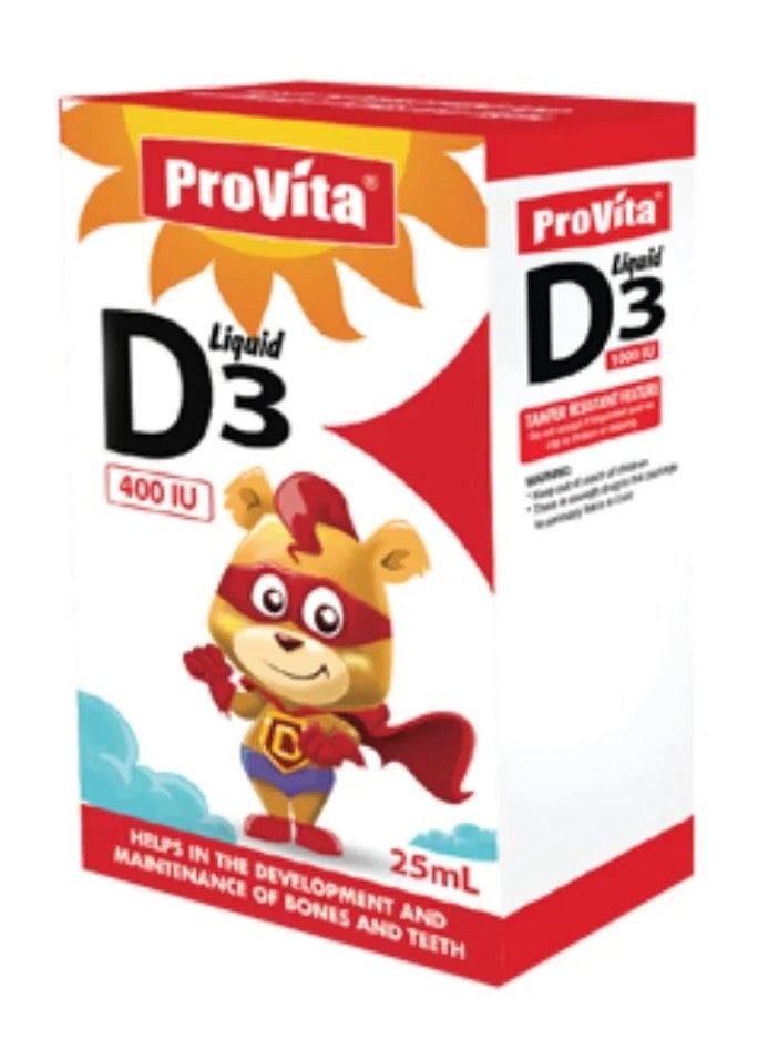 Vitamin D3 Liquid 400Iu 25Ml