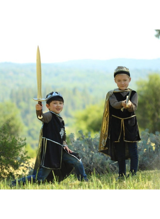 Silver Knight Tunic Cape & Crown 5/6 Years Dress Up Play