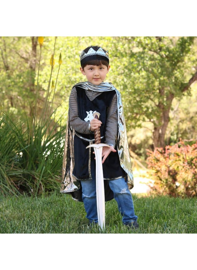 Silver Knight Tunic Cape & Crown 5/6 Years Dress Up Play