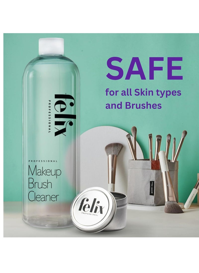 Makeup Brush Cleaner - Deep clean Rinse Free Quick Dry - Ideal for Cleaning and Odorizing Natural and Synthetic Make-up Brushes 8 oz