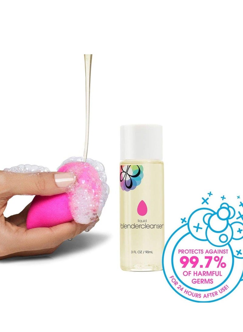 BEAUTYBLENDER Liquid BLENDERCLEANSER for Cleaning Makeup Sponges, Brushes & Applicators, 3 oz. Vegan, Cruelty Free and Made in the USA