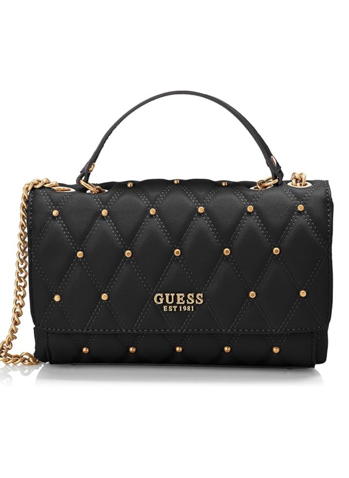 GUESS Triana Convertible Crossbody Flap Black