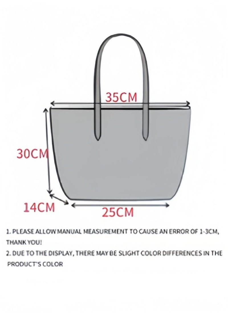 Women's Fashionable and Versatile Medium Handbag Shoulder Bag 35*30*14CM