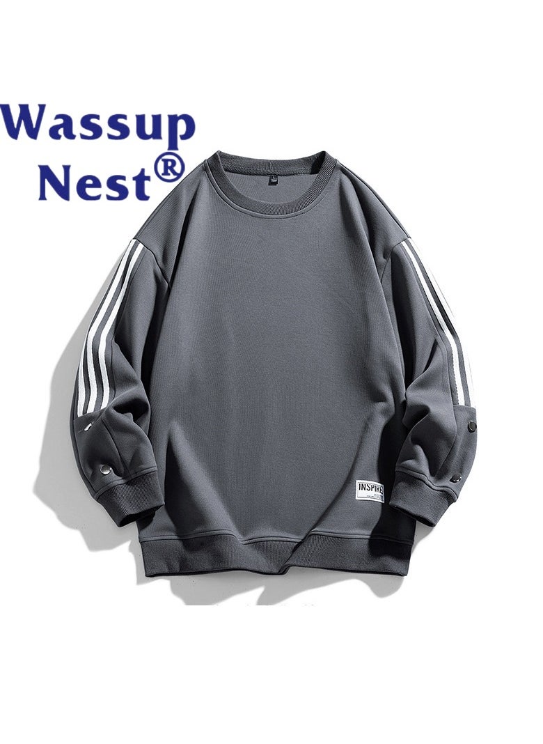 New WASSUP NEST Loose Casual Round Neck Hoodie