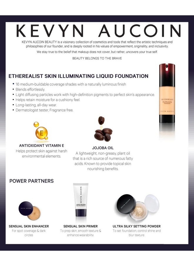 The Etherealist Skin Illuminating Foundation, Ef 05 (Light) Shade: Comfortable, Shine-Free, Smooth, Moisturize. Medium To Full Coverage. Makeup Artist Go To. Even, Bright & Natural Look.