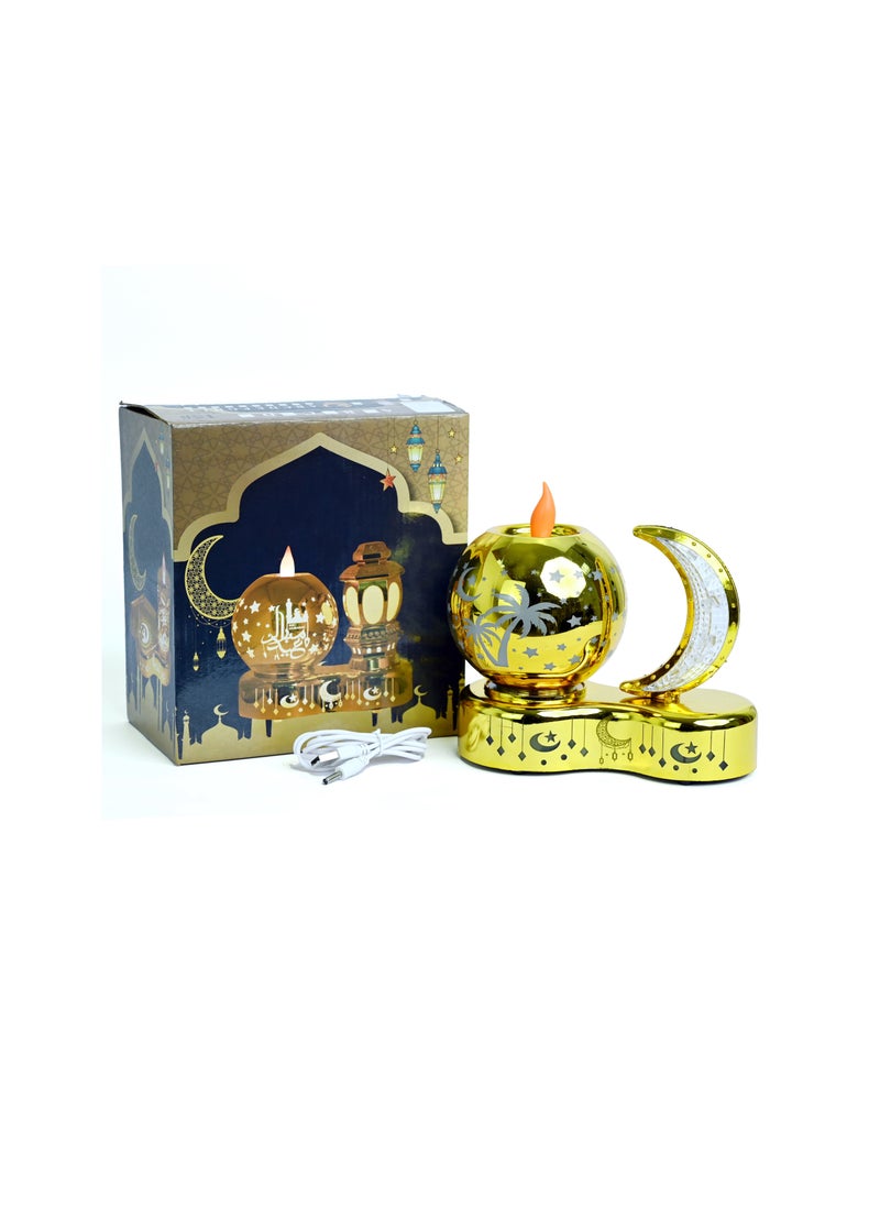 Moon Ball Lamp With Led Lantern Lights Ramadan Party Items  Islamic Muslim Event Decorations Gift Of Gold For Ramadan Kareem Eid Al Adha