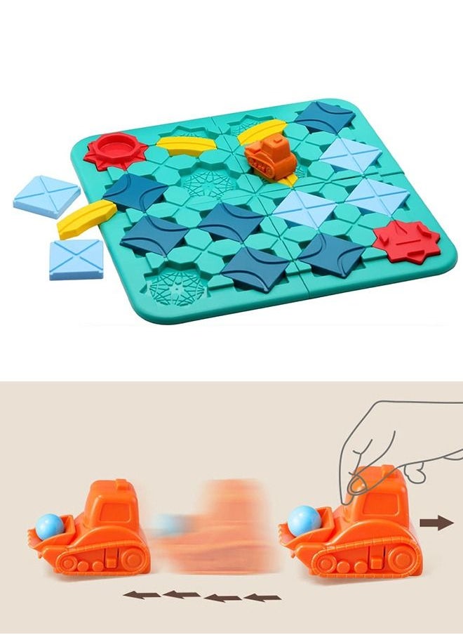 Logical Road Builder Rush Hour Game,Puzzle Game from New Wave,Board Games for Kids Helps Develop Children Brains ,Family