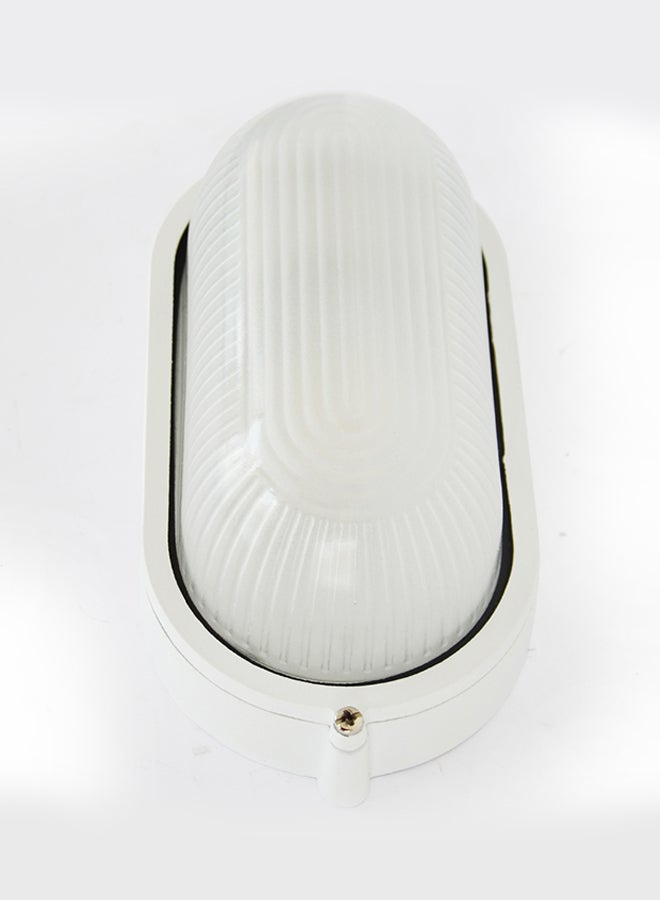 Indoor And Outdoor Bulkhead Light White 20x9cm