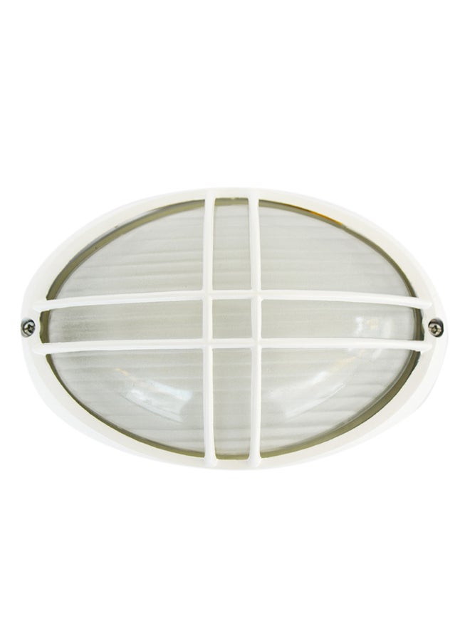 Indoor And Outdoor Bulkhead Light White 21x11cm