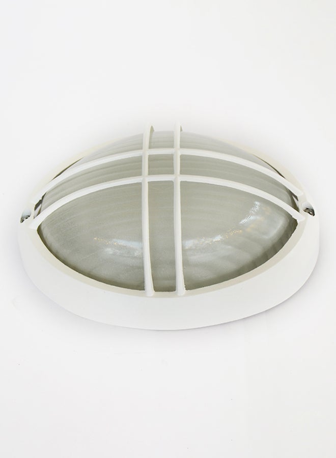 Indoor And Outdoor Bulkhead Light White 21x11cm