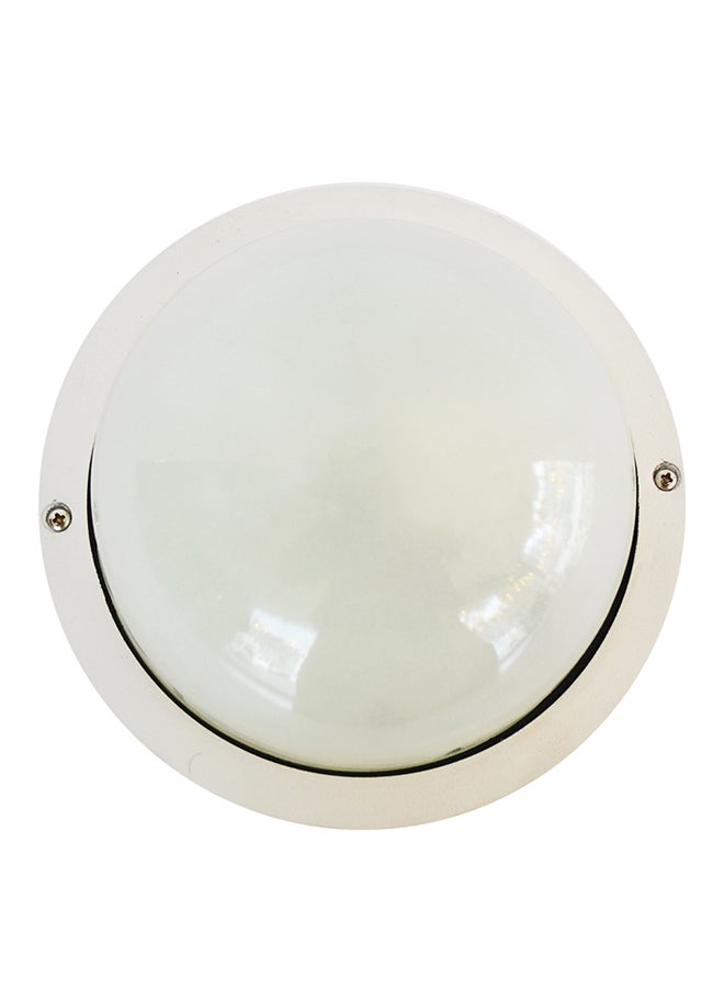 Indoor And Outdoor Bulkhead Light White 20x11cm