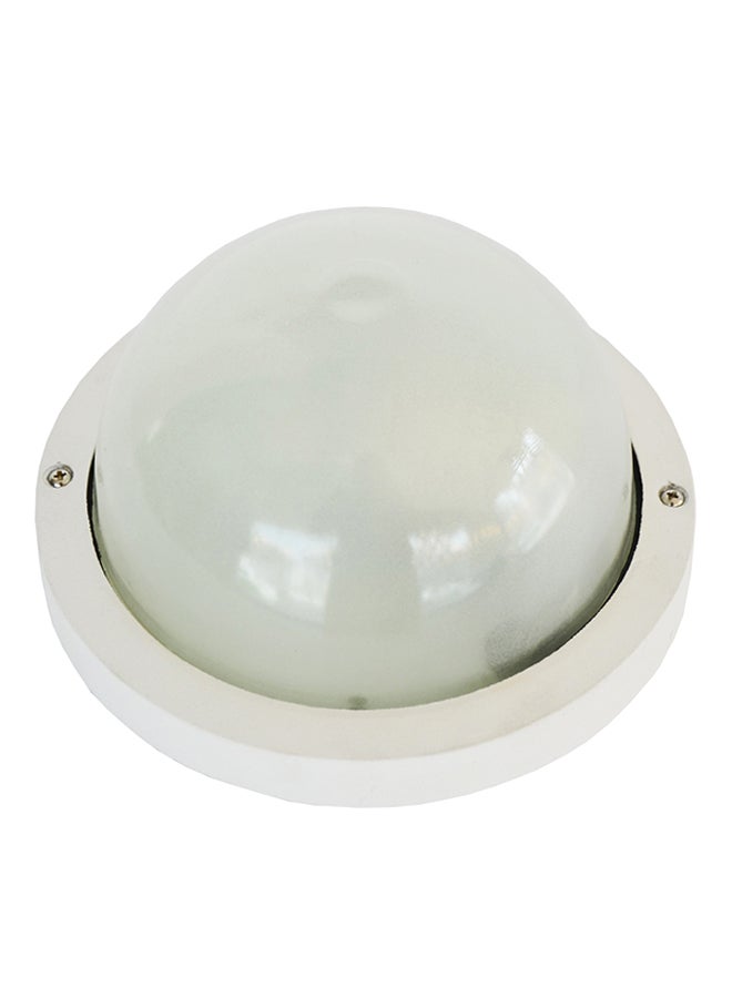 Indoor And Outdoor Bulkhead Light White 20x11cm