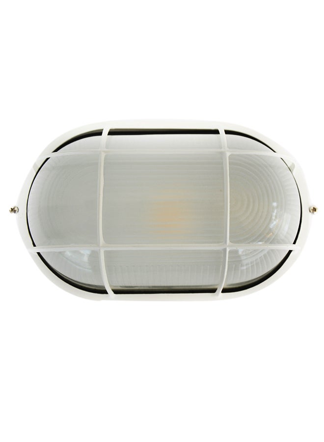 Indoor And Outdoor Bulkhead Light White 26x13cm