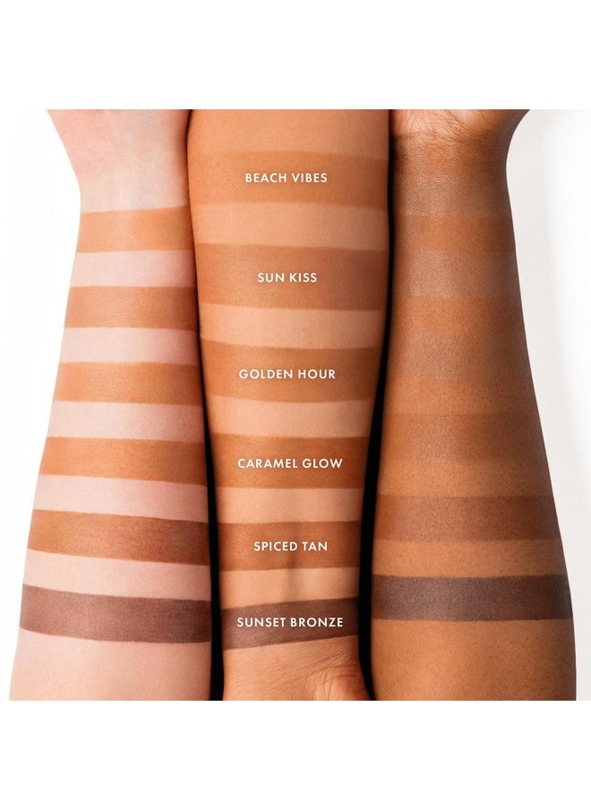 Sheer Bronze | Lightweight Liquid Buildable Bronzer, Cruelty Free, Vegan Makeup, (Golden Hour) 0.42 Fl Oz