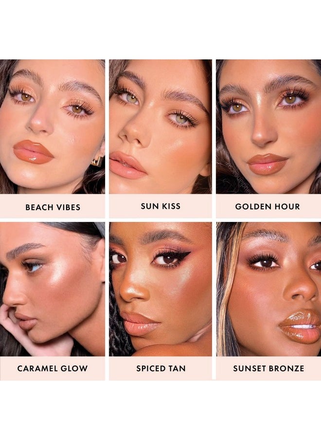 Sheer Bronze | Lightweight Liquid Buildable Bronzer, Cruelty Free, Vegan Makeup, (Golden Hour) 0.42 Fl Oz