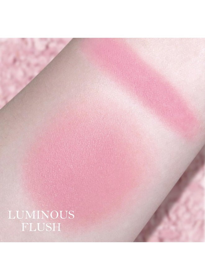 Baked Powder Blush, Lightweight Hybrid Matte Blushes, Lighting Finishing Powder, Multidimensional Color, Seamless Soft Focus Powder Blush, Hydrating, #Luminous Flush