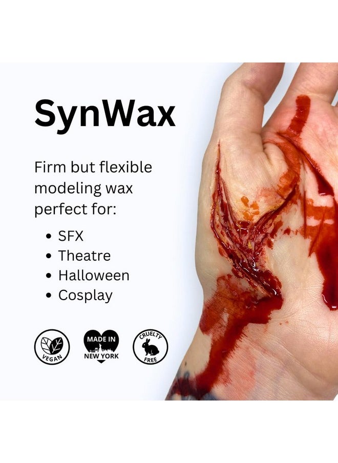 Makeup Synwax | Firm Modeling Wax For Special Fx | Scar Wax Sfx Makeup For Fake Scars, Fake Wounds, & Halloween Effects