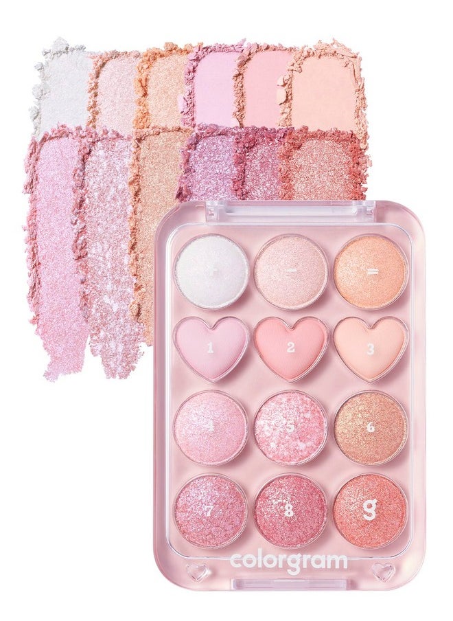 Pin Point Eyeshadow Palette 04 Bright+Cool | Eyeshadow Palette For Daily Makeup, Ultra-Blendable, Matte, Glitter, Shimmer Shades